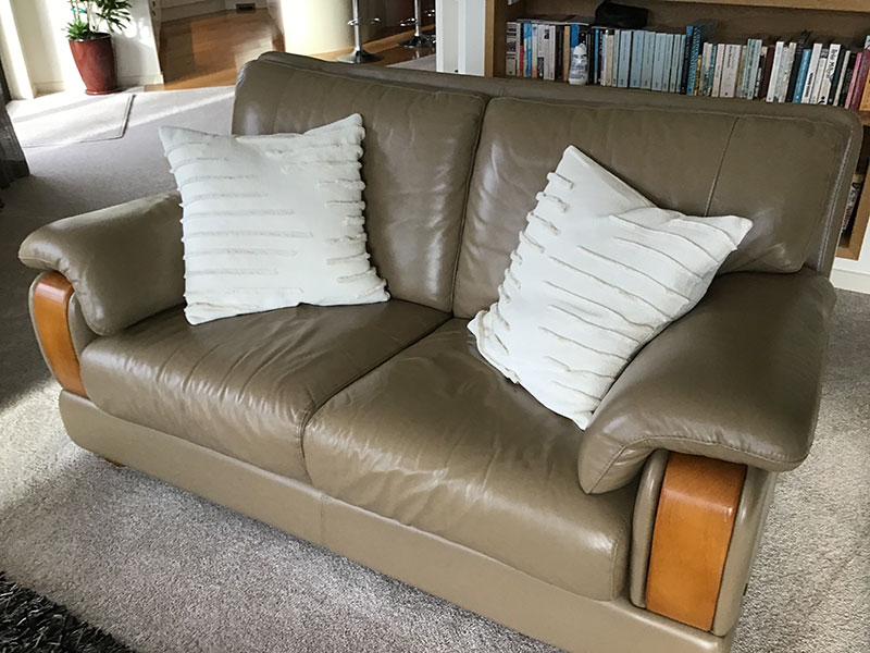leather lounge suite restored