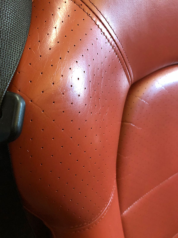 Leather seats restored
