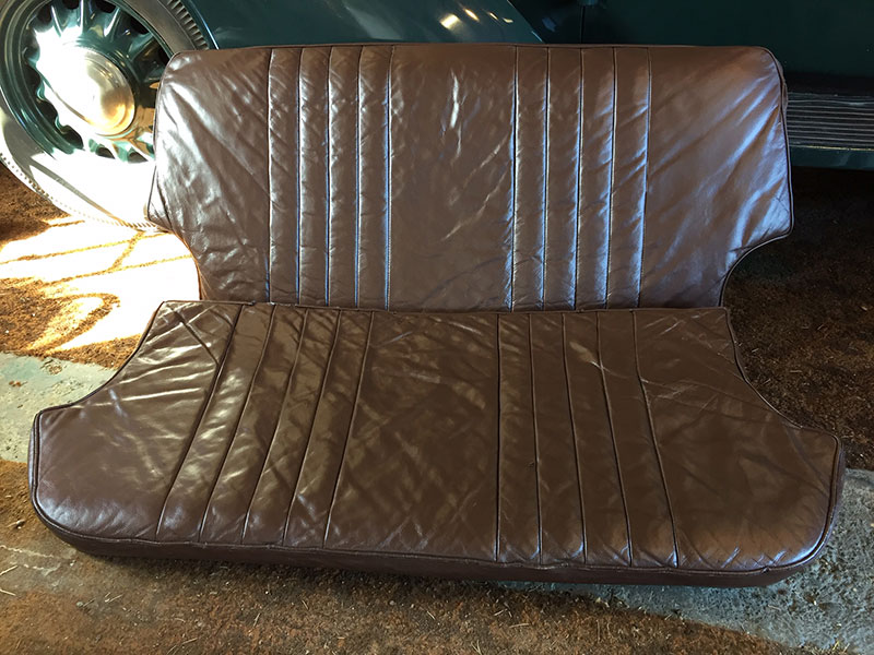 Refurbished leather seat