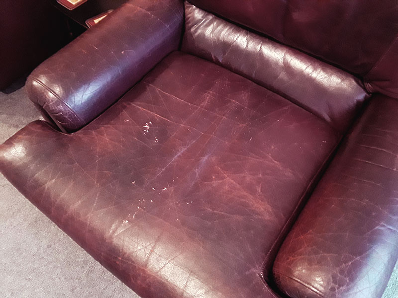 Old leather chair