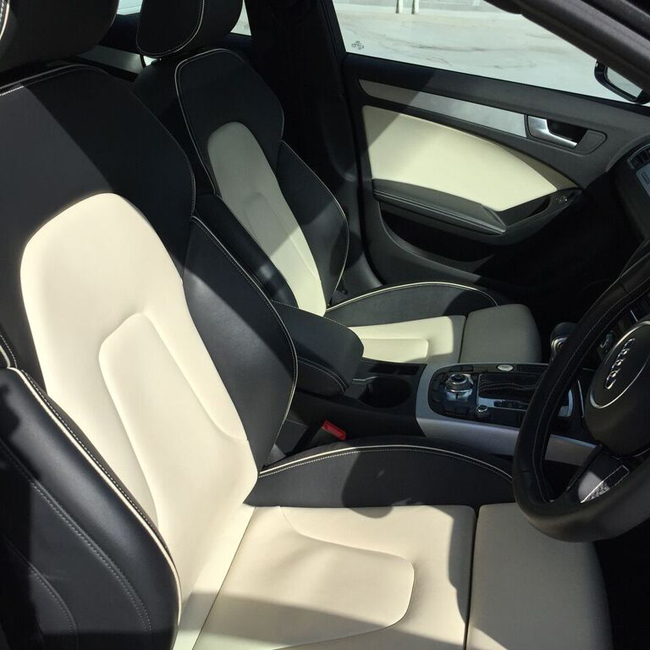 Leather seats in Audi
