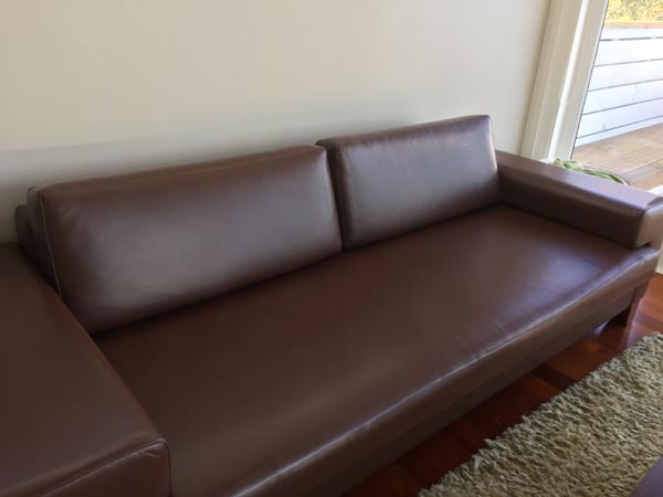 brown couch after