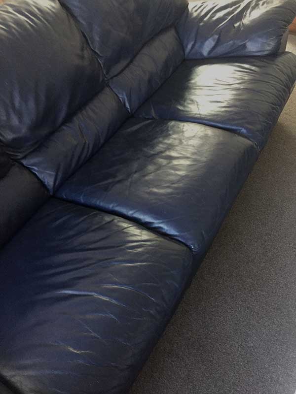 Couch after restoration work