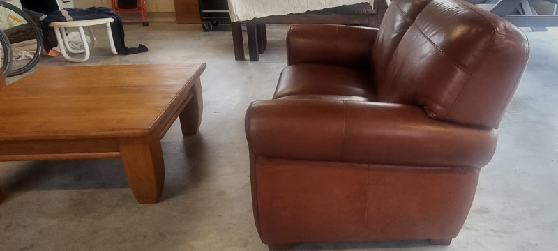Wax oiled couch restored