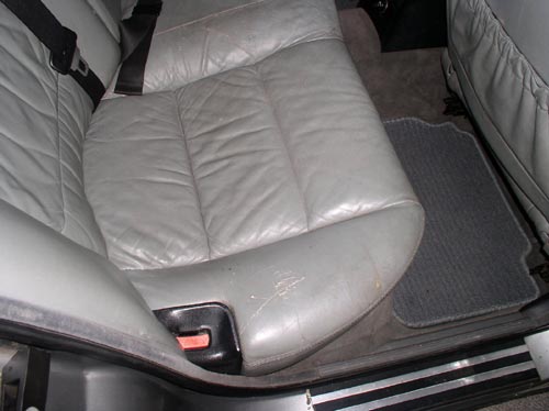 rear seat before restoration