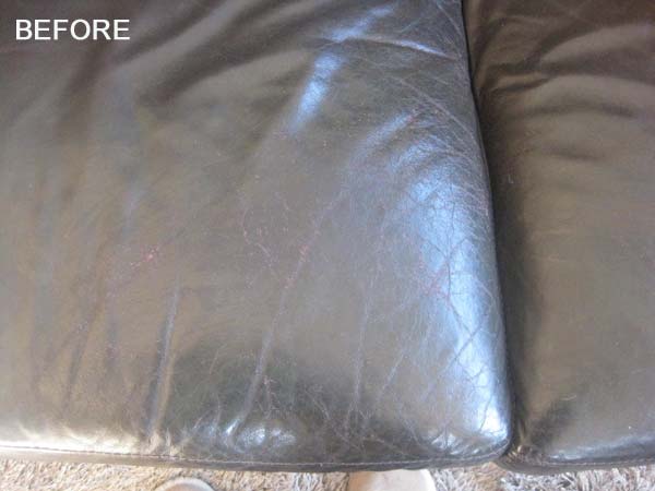 my leather sofa showing cracks