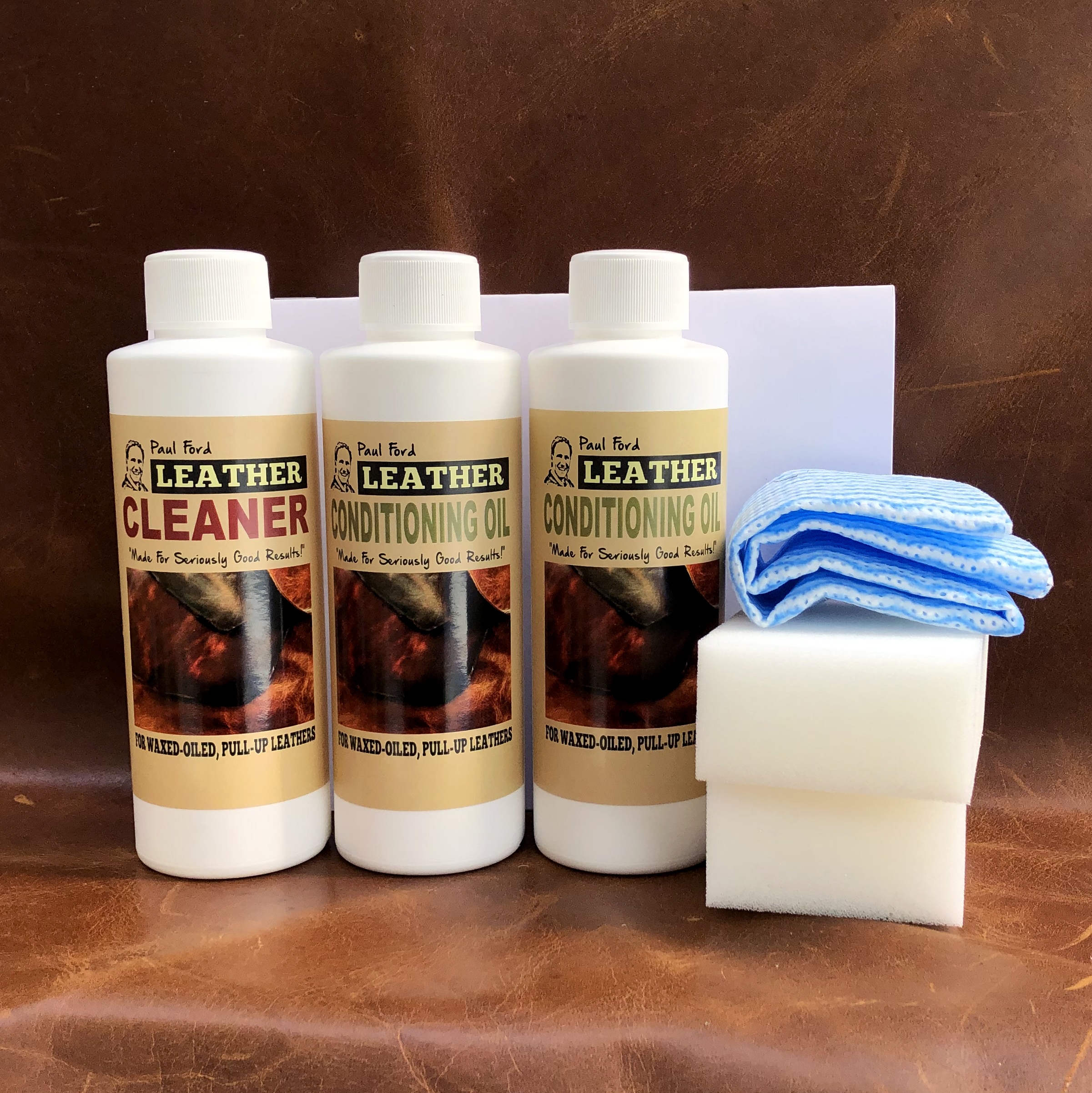 Waxed Oiled Leather Care Products