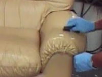 spray cleaner onto leather spray cleaner onto leather