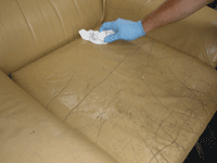 wipe away leather finish with paper towel wipe away leather finish with paper towel